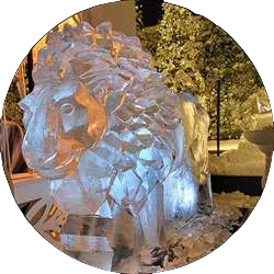 rzeźby z lodu